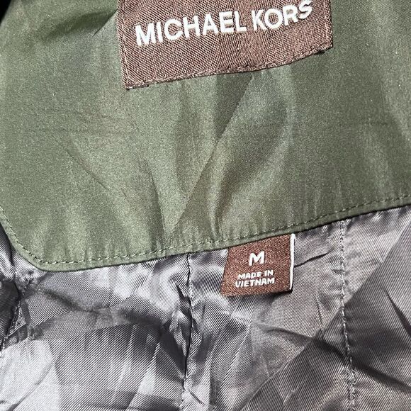NWOT Michael Kors Mens Military Field Jacket Coat Green Size M - Picture 11 of 12
